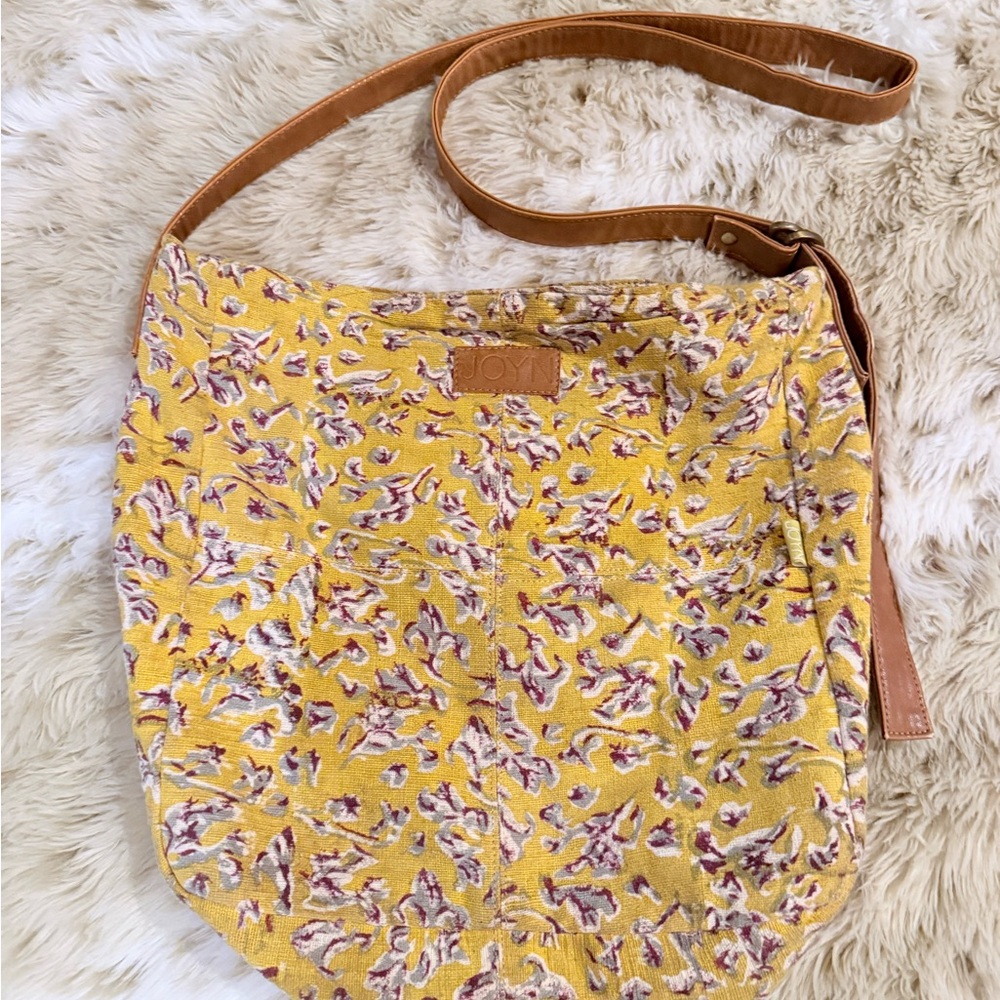 Joyn Yellow Floral boho Shoulder Bag/ crossbody  cottagecore, western, flare!!